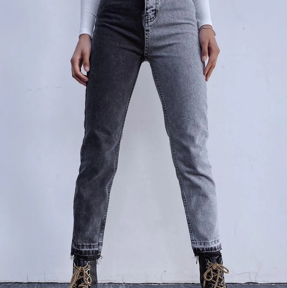 Women's High Waist Two Tone Color - Picture 5 of 5